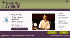 Desktop Screenshot of hersheyareaplayhouse.com