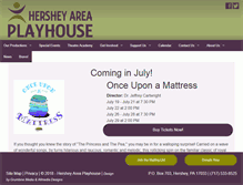 Tablet Screenshot of hersheyareaplayhouse.com